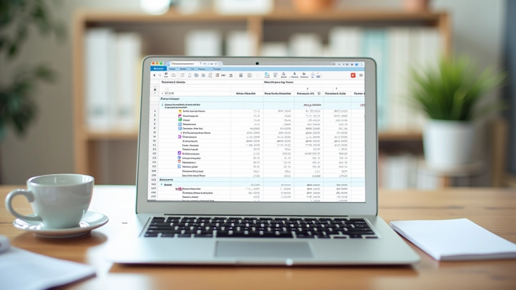 Tableur de budget mariage détaillé montrant les différents éléments et comparaisons de coûts