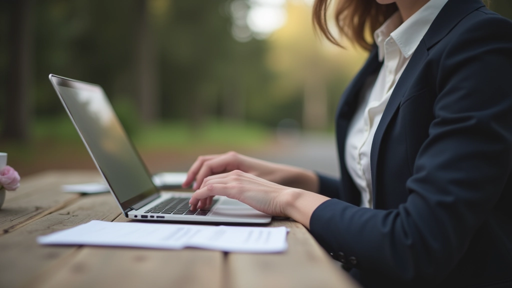 Personne travaillant sur un tableur de budget mariage sur un ordinateur portable