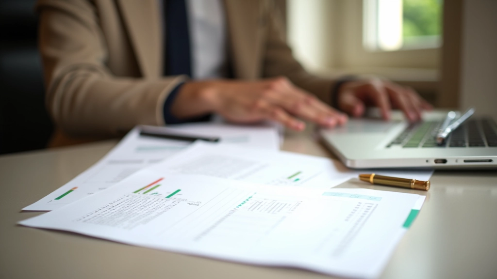 Espace de travail professionnel pour la planification de mariage avec documents de budget et matériels organisés